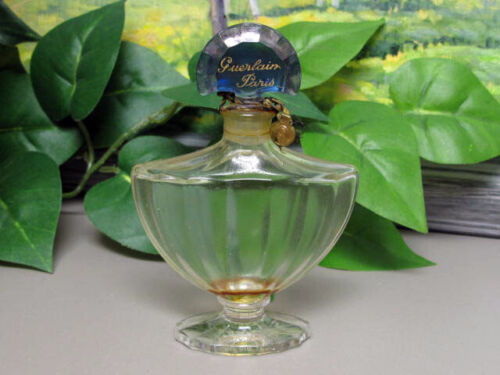 Vintage SHALIMAR Perfume Guerlain Paris ~ Batwing Style Bottle ~ Empty - Picture 1 of 4