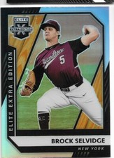 2021 Panini Elite Extra Edition Optic Chrome Holo Prizm Brock Selvidge #92
