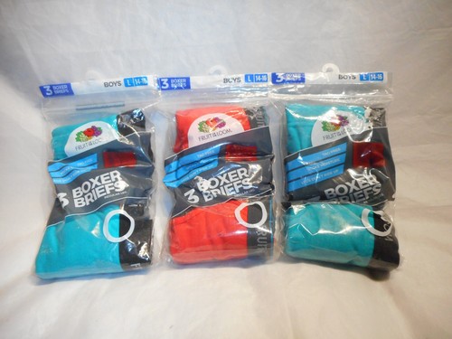 Calzoncillos boxer multicolores ropa interior mediana y grande Fruit Of The Loom 3pk para niños - Imagen 3 de 22