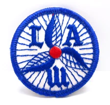 League of American Wheelmen Modified Patch Vintage Embroidered Cyclist Pin