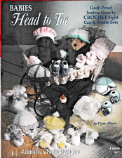 BABIES HEAD TO TOE CROCHET PATTERN LEAFLET Hats Booties Blankets Leisure Arts