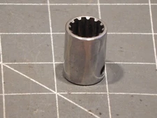 Snap On 3/8" Drive Shallow Spline Socket 9/16" FES180 12Pt Dr Ground On 1994