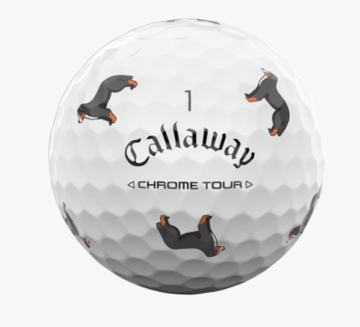 ONE Callaway Chrome Tour BERNESE MOUNTAIN Let the Big Dog Eat Golf Ball ONE BALL