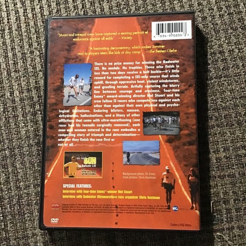 RUNNING ON THE SUN 1999 DVD OOP RHINO PRINT MEL STUART DOCUMENTARY - 第 2/5 張圖片