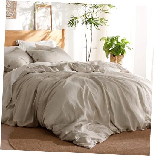 King Linen Duvet Cover 104x90 Inches Lightweight Breathable Bedding-image
