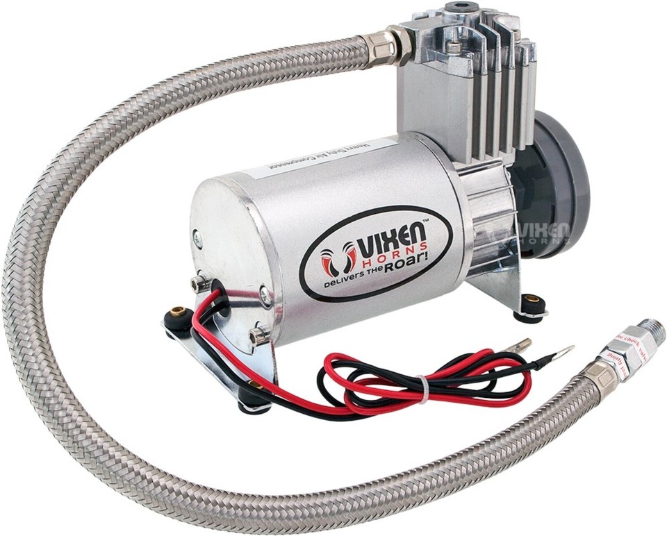 Vixen Horns Train Horn Kit For Truck/Car/Semi – 1.5G Air Tank, 150 PSI, 3 Trumpets, Loud System