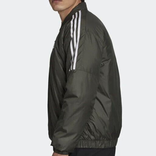 Adidas Essentials Insulated Bomber Jacket Men’s Size L Large Full Zip