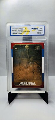 Michael Jordan 1998 Fleer 23KT Gold 1986 Rookie WCG 10 | eBay