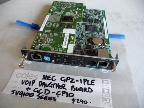 AU SELLER NEC GCD-CP10 w/ GPZ-IPLE VOIP DAUGHTER CARD Main Processor SV9100 Card
