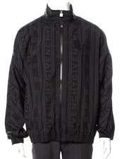 2.7K Auth NWT Men's GIVENCHY Black/Gray LOGO Bomber WINDBRAKER Jacket