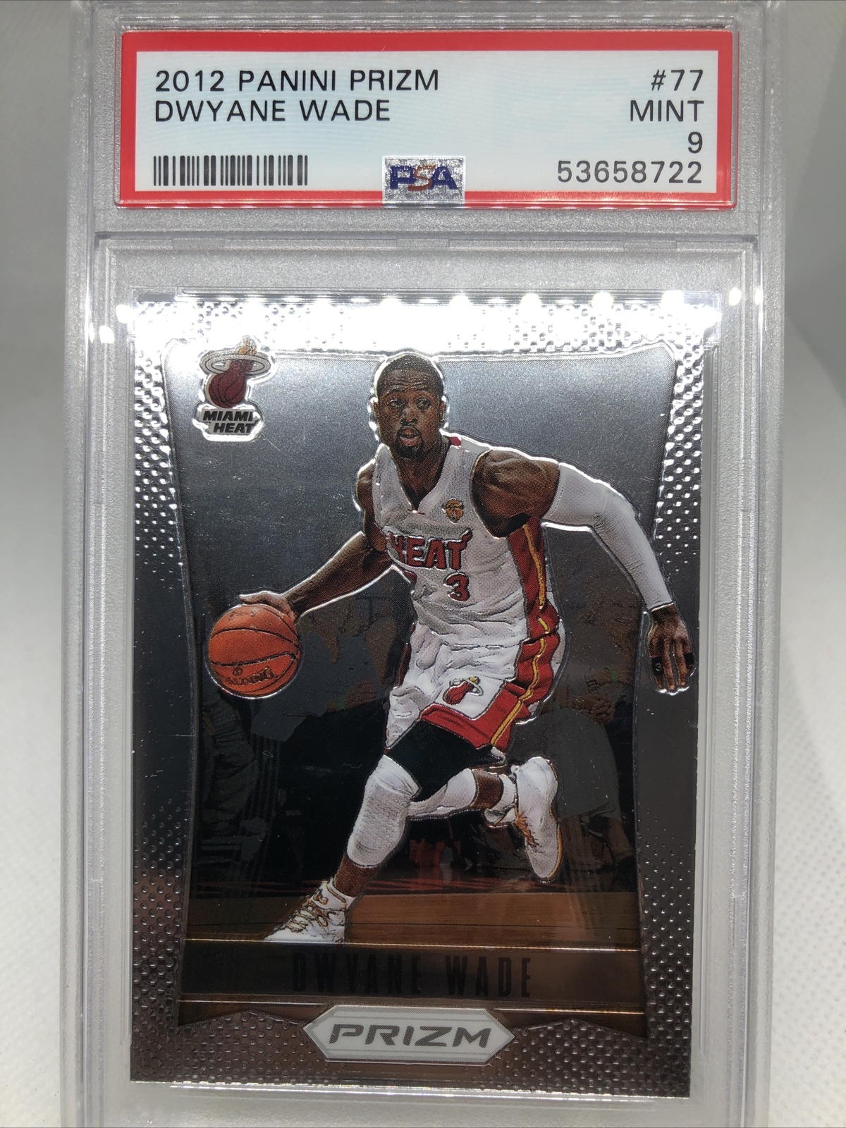 2012-13 Panini Prizm Dwyane Wade #77 PSA 9 MINT