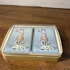 CONGRESS 606 Playing Cards Double Deck Harlequin & Columbine with Clamshell Case