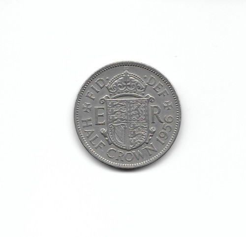 M3608 UK GB HALF CRWON 1956 HIGH GRADE G38 QEII COIN - Picture 2 of 2