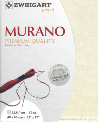 Precut Zweigart Murano 32 count Soft Cream 3984/99