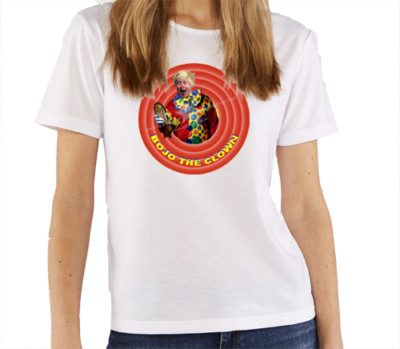 Bojo (Boris) the Clown - Woman's  Printed T-Shirt Funny Joke