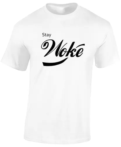 Stay Woke Funny Joke Design Top Comedy Sarcastic New Unisex T-Shirt - Picture 11 of 11