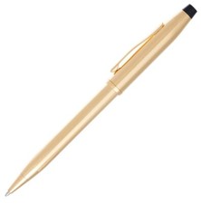 Cross Century II Ballpoint Pen, 23k Gold Plated, New In Box