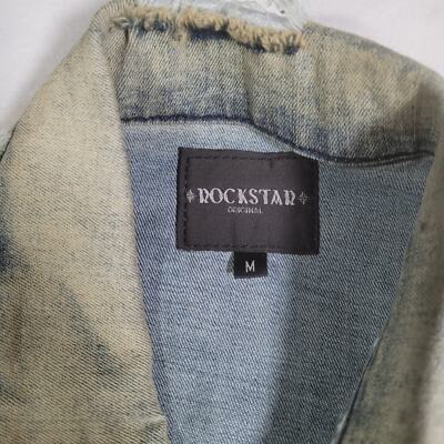 Rockstar Original Medium Painted Distressed Jean Jacket New with