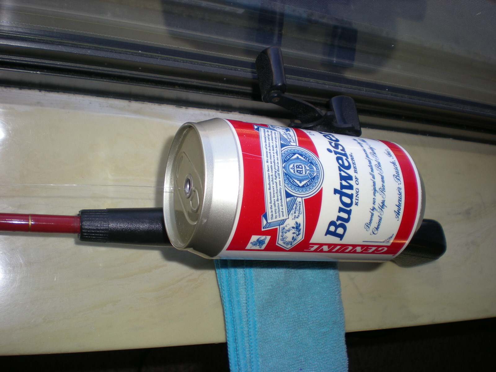 Vintage. Johnson ''Budweiser'' Spin/Cast Rod+Reel Combo. 5' 2pc. 10lb