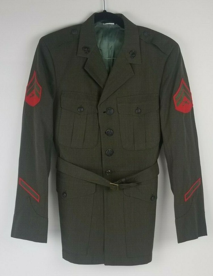 Vintage USMC US Marine Corps wool UNIFORM Sergeant Excellent