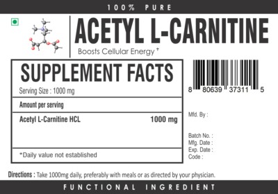 acetyl l carnitine hcl bulk supplment L-Carnitine Powder Acetyl-L-Carnitine Supplement (ALCAR) | 500