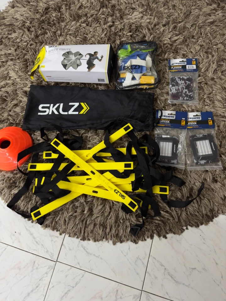 Laddar de beisebol Sklz com 25 cones/calha de velocidade/3 pulseiras/futebol de bandeira Sklz 10 - Imagem 2 de 4
