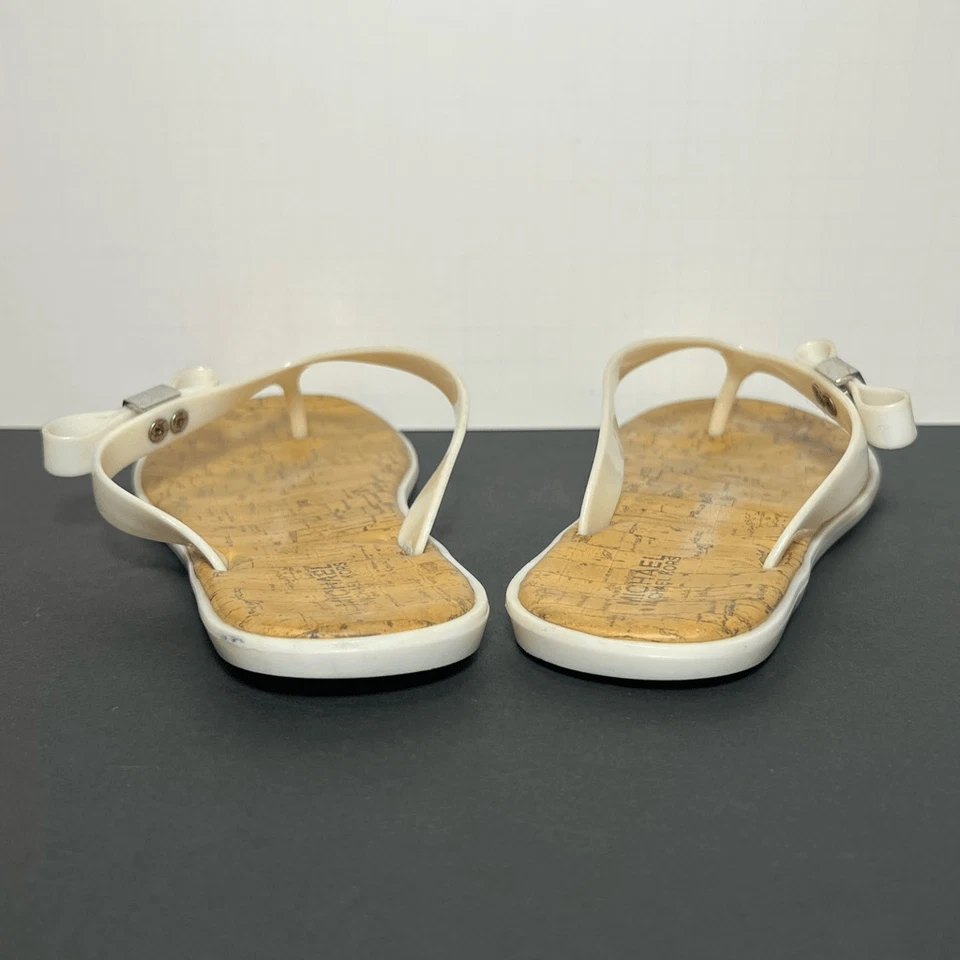 Girls MICHAEL KORS Cork Print Footbed Flip Flop Sandals / Size 2 - Image 4 of 4