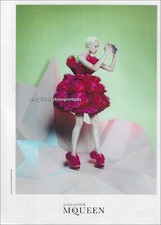 ALEXANDER McQUEEN 1-Page PRINT AD Fall 2012 SUVI KOPONEN woman LEGS THIGHS