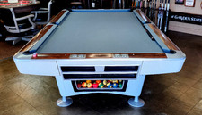 POOL TABLE 9 BRUNSWICK BILLIARDS GOLD CROWN T...