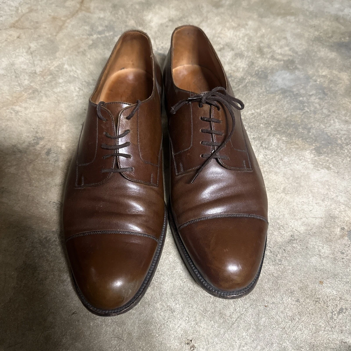 J.M. Weston Shoes Cap Toe Oxford Brown Leather Mens Size US 7 EU 40 Men main image 4