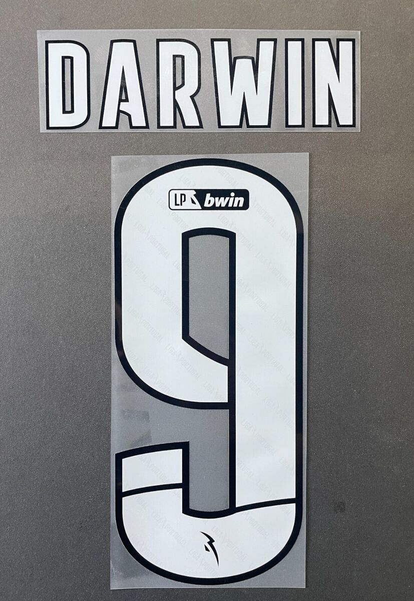 SL Benfica Liga Portugal Bwin 2021/2024 Name&Number Set Home/Away/Third  Football