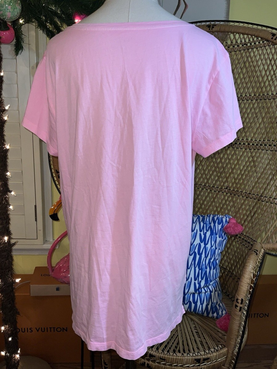 Lilly Pulitzer NWT Meredith Tee Conch Shell Pink 🪷 Size XL