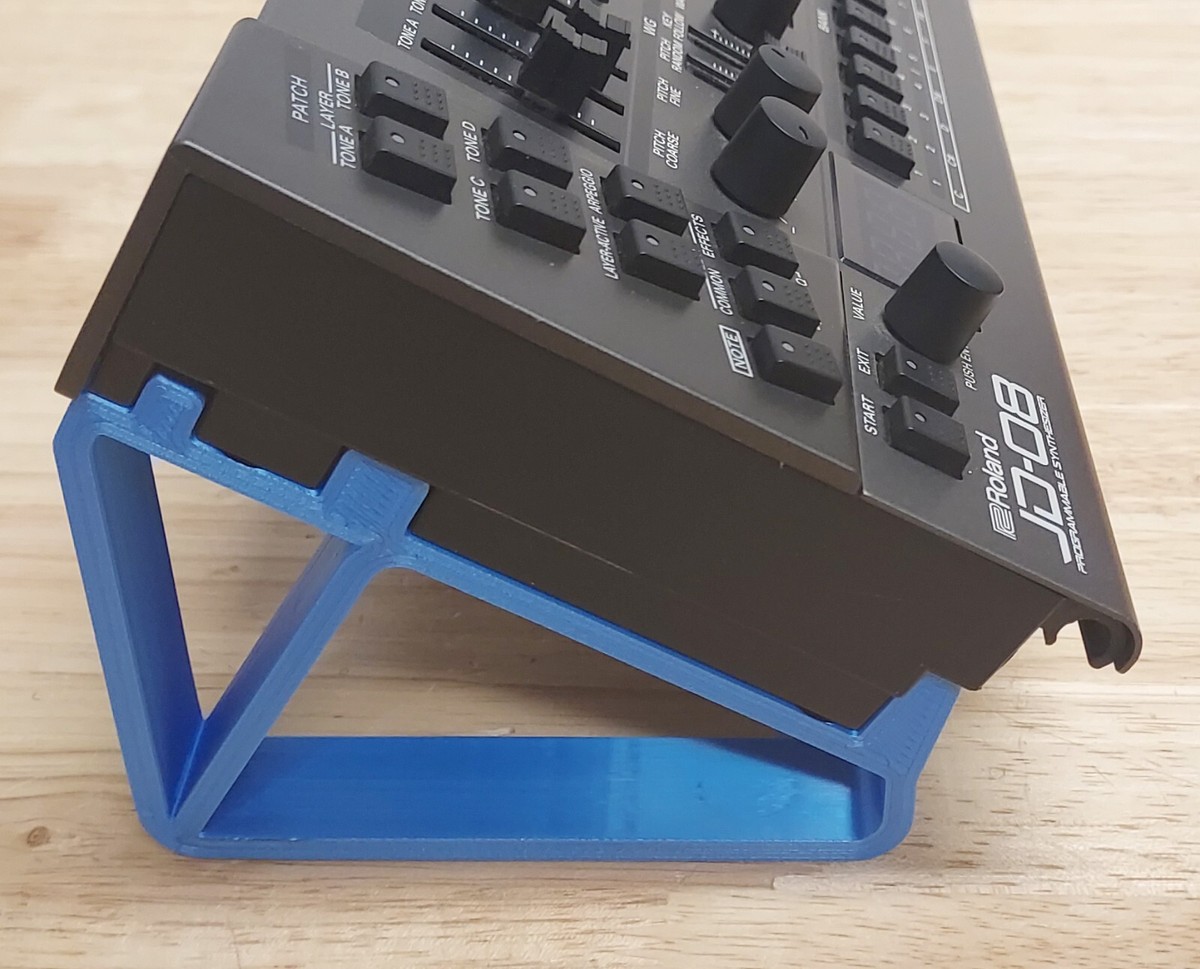 Blue 30 Degree Desktop Stand For Roland JD-08 JP-08 JX-08