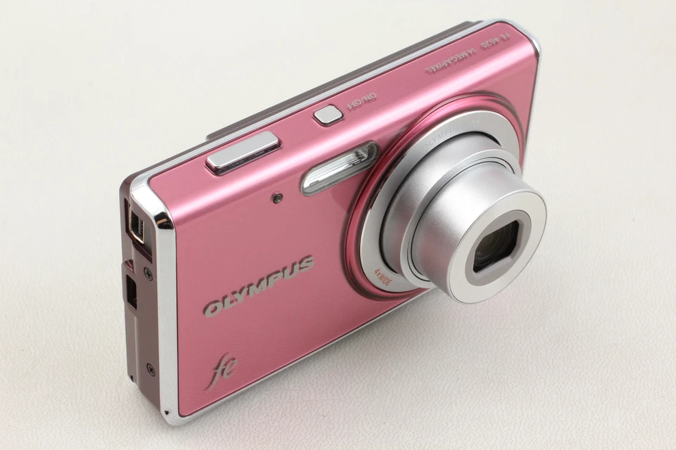 阅读🎦视频👀 ✨完好✨ 奥林巴斯 FFE-4020 数码相机 粉色 日本制造 — 第 3/4 张图片