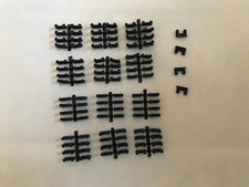 Aurora TJet Slot CarTrack Connectors, Locks - 100 Black, Nylon.