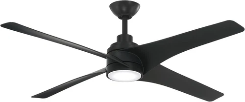 56" F543L-CL Ceiling Fan with 20W LED Light in Stylish Coal Finish - Picture 1 of 9