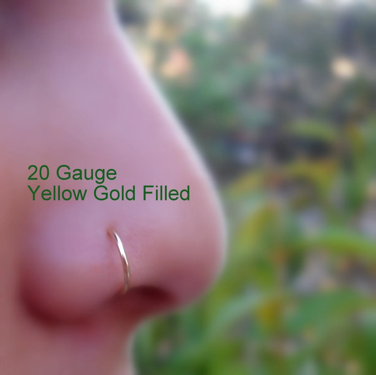 Nose ring hotsell hoop 20 gauge
