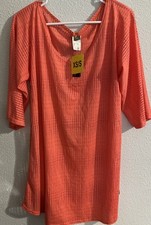 O'Neill Swim Cover Up Womens XS/S Coral Pink Mesh NWT