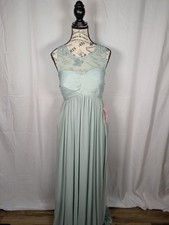 NWT Birdy Grey Ryan Pleated Bridesmaid Dress with Pockets in Sage Size Small