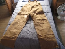 Hisea Bibs - Coveralls- Brown- 38 Waist X 32 Length - New with Tags