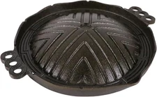 Tenpos Chubu Corporation Tokiwa Iron Genghis Khan Pot (No Holes), 26Cm, Round, _