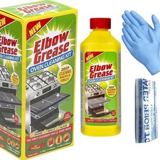 ELBOW GREASE OVEN CLEANER KIT INCLUDE RACK BAG FOR CLEANING OVEN RACKS 500ML