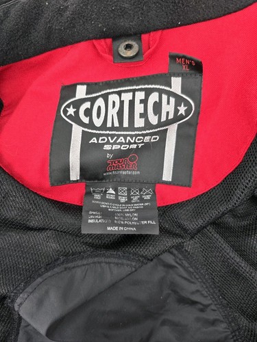 Cortech Tour Master Motorcycle Mens Jacket Size XL Red Full Zip Pockets - Picture 11 of 15
