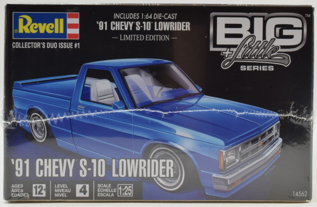 Revell 1991 Chevy S-10 Lowrider W/ Diecast - Big + Little 1/25 Model Kit 14562