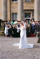 Designer Wedding Dress Martina Liana size 8 Lace Pearl beading details
