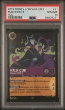 Disney Lorcana Maleficent 51/204 Foil PSA 10