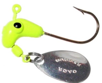 Blakemore TTI Fishing Road Runner Bulk Head Hook Chartreuse 1/8-Ounce 4Pk