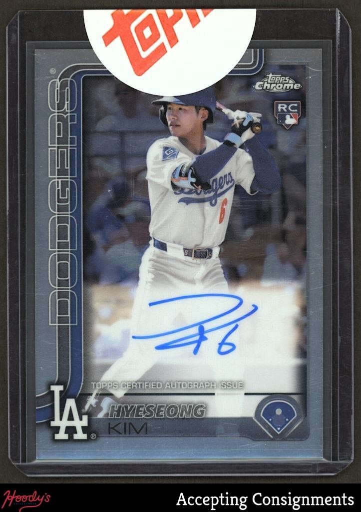 2025 Topps Chrome Rookie Autographs #RAHYE Hyeseong Kim RC AUTO Dodgers