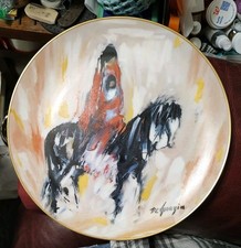 Collector Plate De Grazia "Morning Ride" Limited Edition Western Wall Art