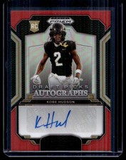 2025 Panini Prizm Draft Picks Red Kobe Hudson RC Auto 146/399 #DPA-KHN